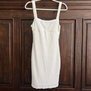 White Body Con Dress | Lace with Liner | Shein